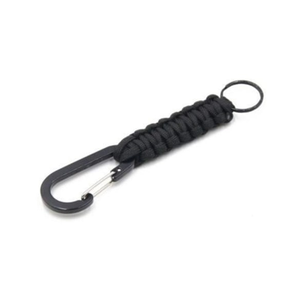 Paracord Survival nøglering Kamouflage Grön