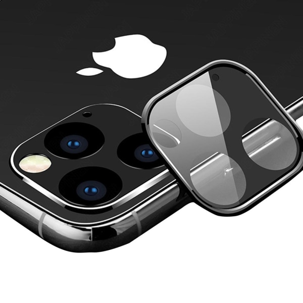 iPhone 11 Pro -kameran linssin suojus karkaistua lasia + titaaniseoksesta valmistettua kehystä Silver