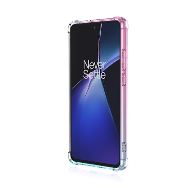 OnePlus Nord CE 4 Lite 5G - Stöttåligt Skal i Silikon-Gel Blå/Rosa