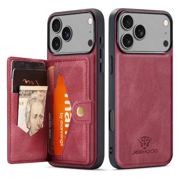 iPhone 17 Pro Max Plånboksskal  4 Kortfack + Sedelfack Roséguld