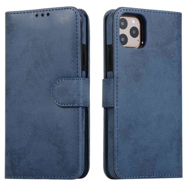 iPhone 11 Pro Max - Praktisk LEMAN Wallet etui Himmelsblå