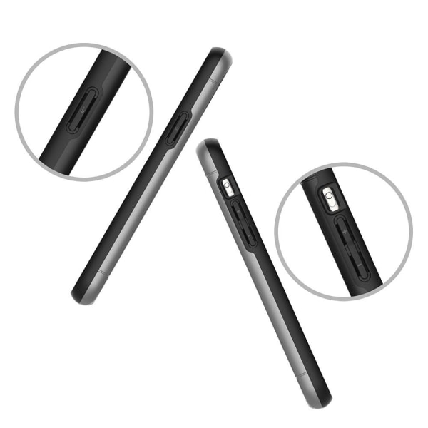 iPhone 11 Pro Max - St�td�mpande Skal med Korth�llare Grey Grå