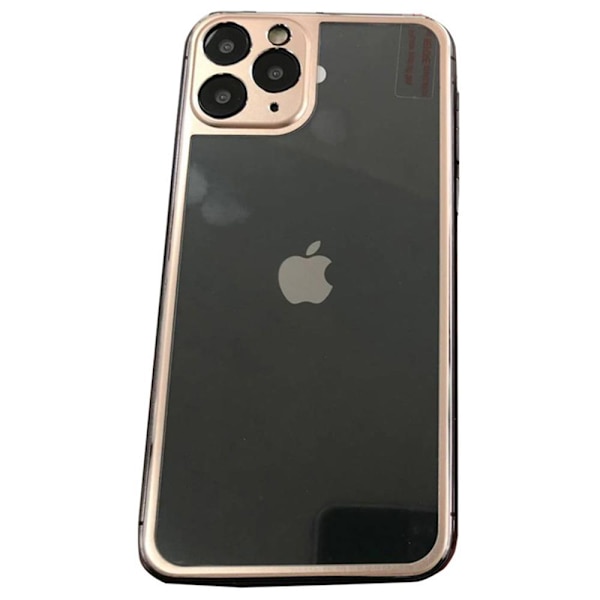 i11 Pro Max Skärmskydd Baksida Aluminium + Titanlegerings metall Guld