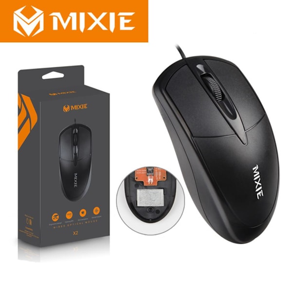 Trådbunden Dator Mus MIXIE 84X2 Svart