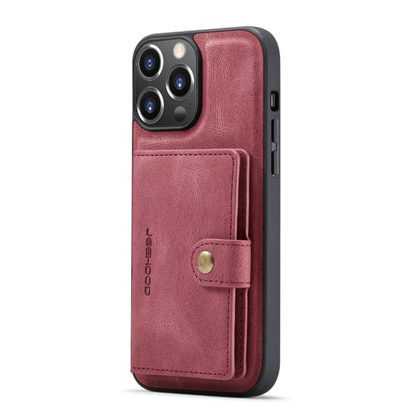 iPhone 14 Pro - Skal med Korthållare Brun