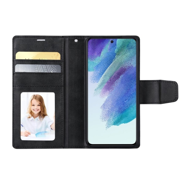 Samsung Galaxy S21 FE - 2-1 Hanman Wallet etui Svart