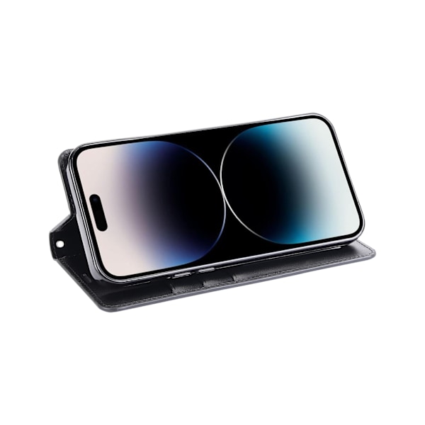 iPhone 16 - Hanman Mill Stilrent Plånboksfodral 3-kortfack Marinblå