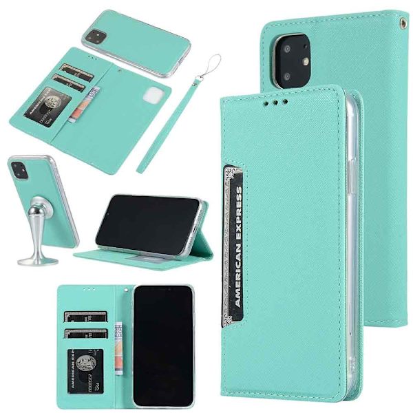 iPhone 11 Pro - Elegant FLOVEME pung etui Grön