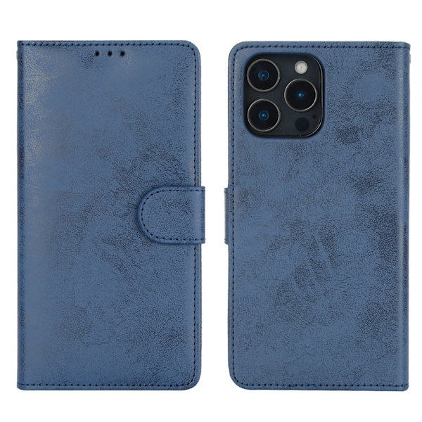 iPhone 16 Pro - Premium Plånboksfodral i Smart design med 3 kortfack Himmelsblå
