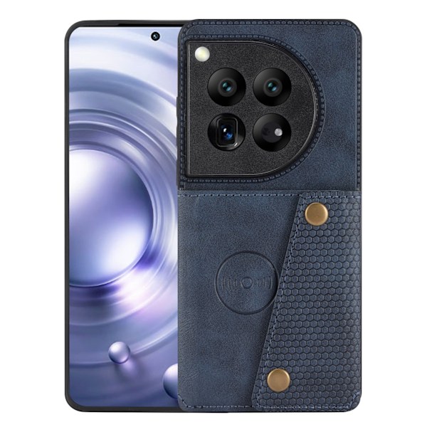 Oneplus 12 Lyxigt Retro Flipfodral - Stil möter Funktion! Svart