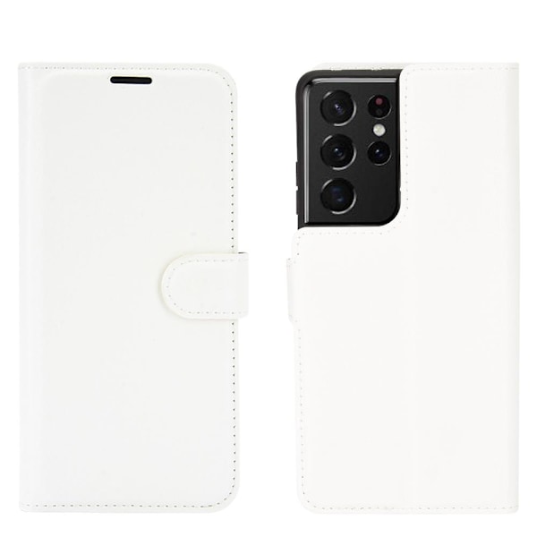 Samsung Galaxy S21 Ultra - Plånboksfodral Rosaröd