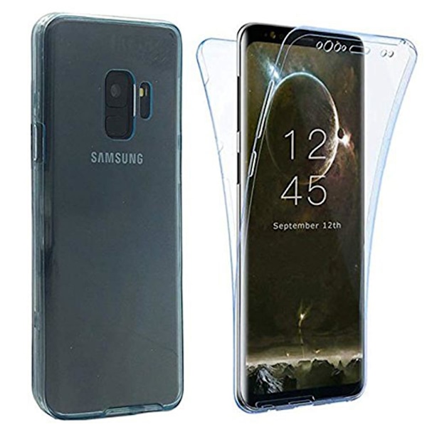 Samsung Galaxy A6 2018 Dubbelsidigt silikonfodral TOUCHFUNKTION Blå