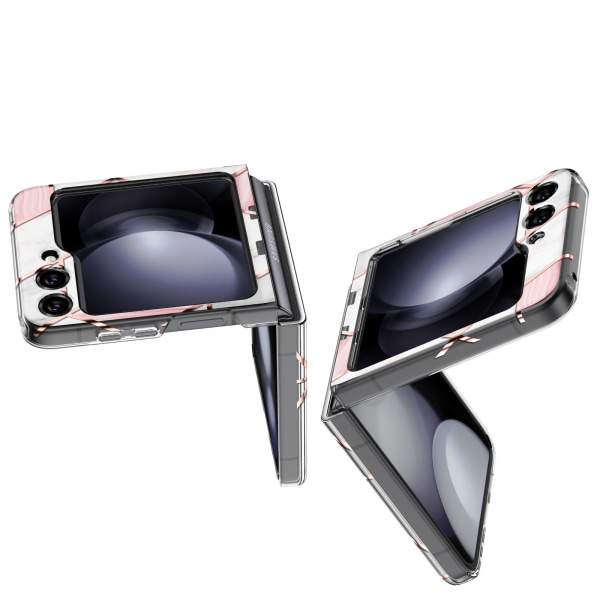Samsung Galaxy Z Flip 5 - Marmor Skal i Stilren Design Grön