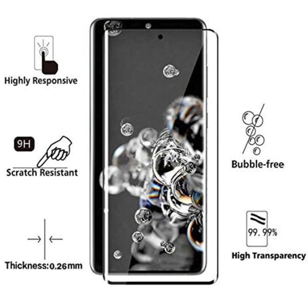 S20 Ultra Screen Protector FULL-LIM 9H 0,2mm HD-Clear Transparent