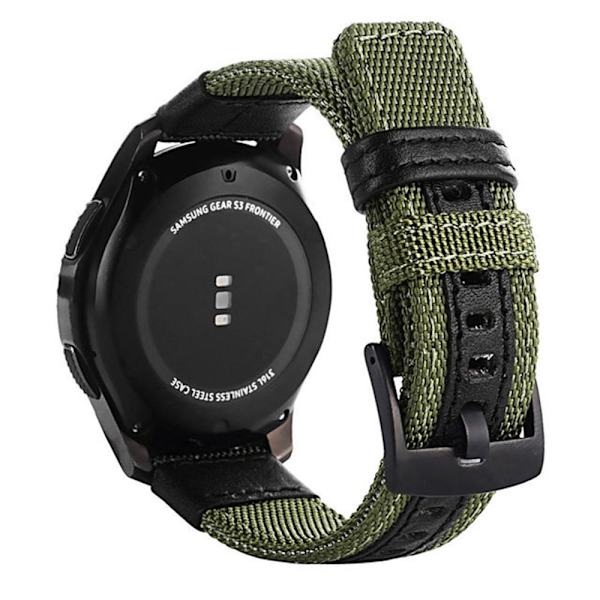 Samsung Galaxy Watch S3 Frontier - Slidstærkt nylonarmbånd Kaffe 20mm