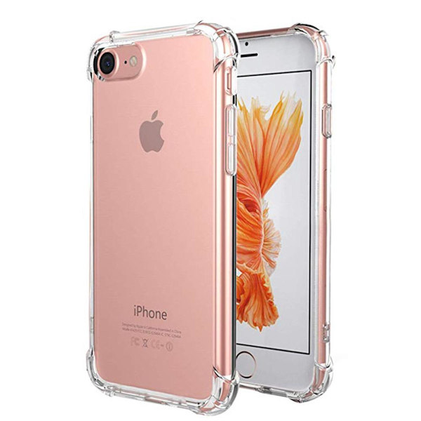 iPhone 8 - Skyddsskal (Tjocka Hörn) Silikon FLOVEME Transparent/Genomskinlig