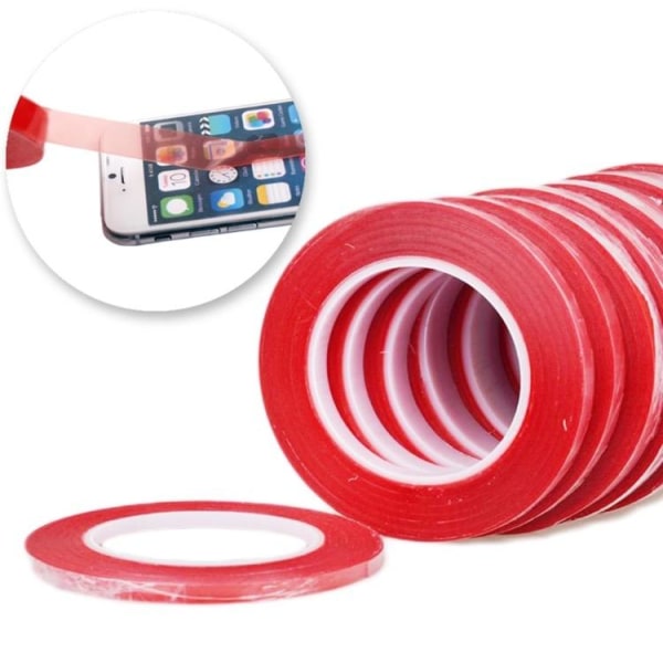 Dobbeltklæbende tape til mobiltelefoner/tablets (gennemsigtig) 2mm
