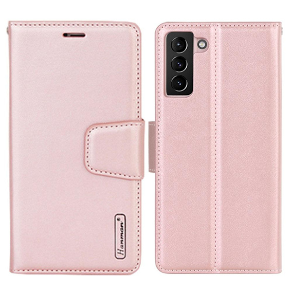 Samsung Galaxy S21 Plus - Hanman Plånboksfodral Svart