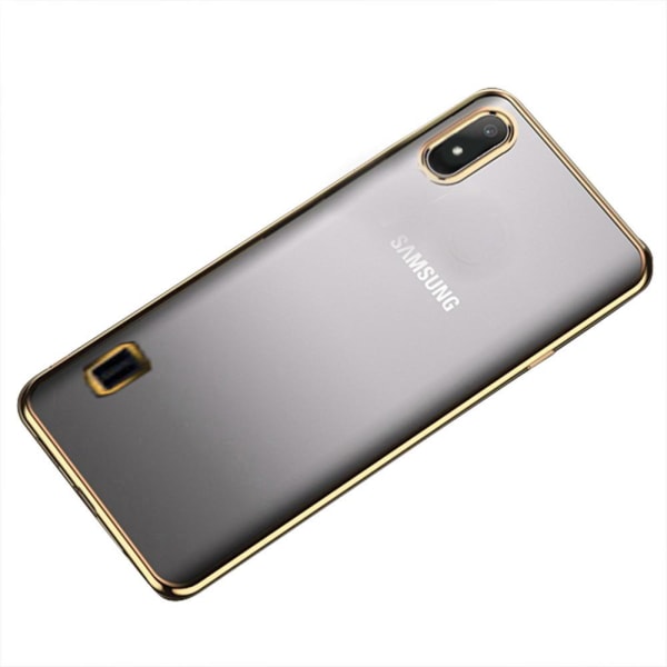 Samsung Galaxy A10 - Stilfuldt beskyttende silikonecover FLOVEME Silver Silver
