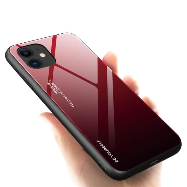 iPhone 12 Mini - Skyddande Skal (NKOBEE) Svart/Röd