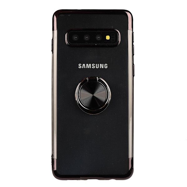 Samsung Galaxy S10 Plus - Skyddande Skal med Ringhållare Blå