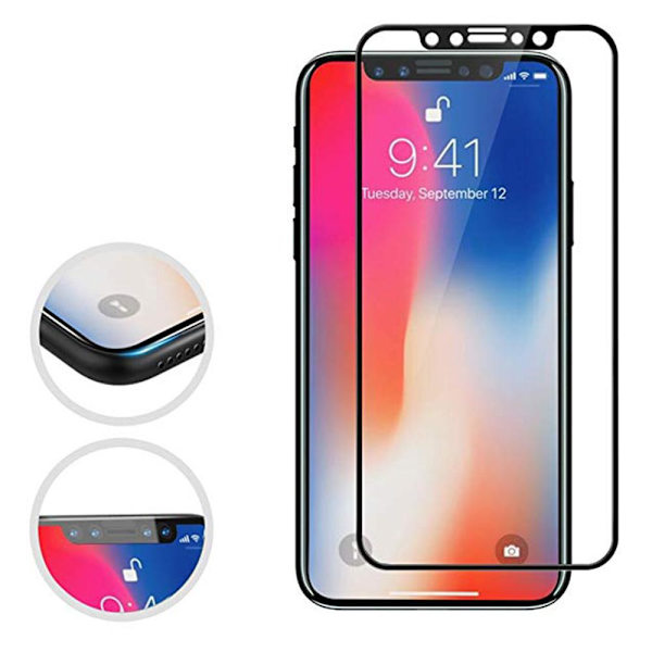 HuTech Skärmskydd iPhone 11 Pro 2-PACK Svart