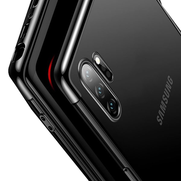 Samsung Galaxy Note10 Plus - Smidigt Skal med Ringhållare Blå Blå