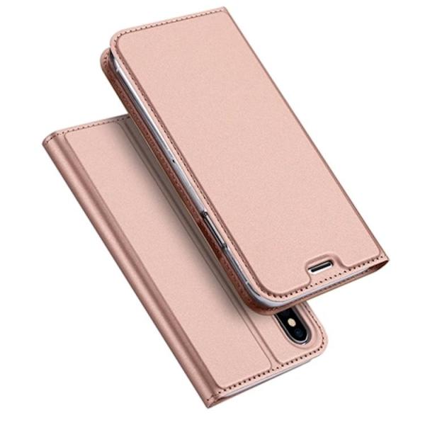 Stilrent Fodral med Kortfack av DUX DUCIS för iPhone X/XS Roséguld