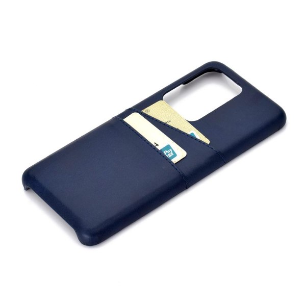 Samsung Galaxy S20 Ultra - Vintage Skal med Kortfack Mörkblå