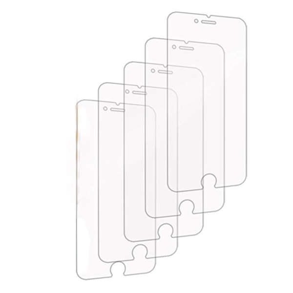 iPhone 7+ näytönsuoja 5-PACK Standard 9H Screen-Fit HD-Clear