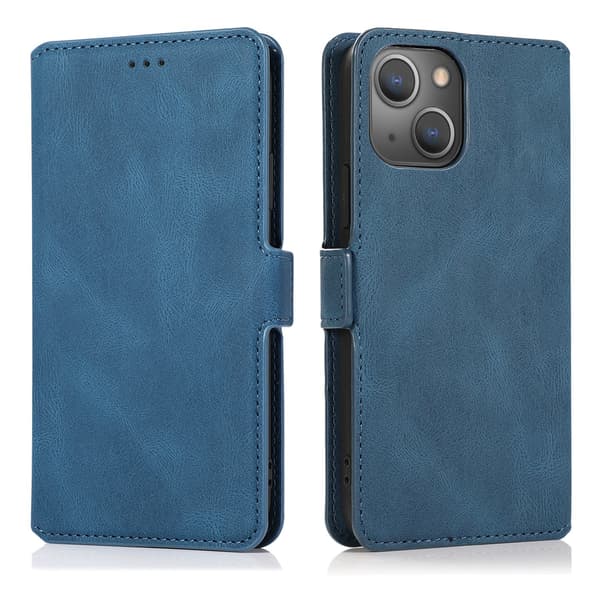 iPhone 15 Plus - Elegant Flip Wallet Skinnfodral rose gold