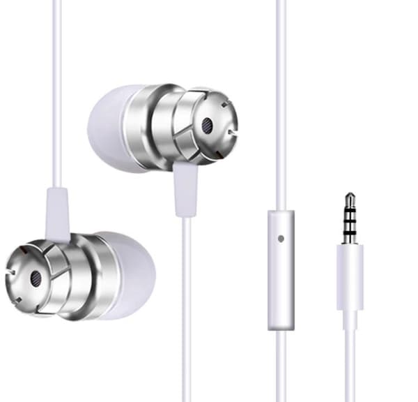 In-ear Hörlurar Hurricane Guld/Vit Guld/Vit