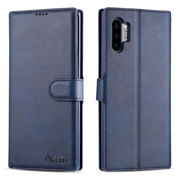 Samsung Galaxy Note10+ - Yazunshin sileä lompakkokotelo Brun