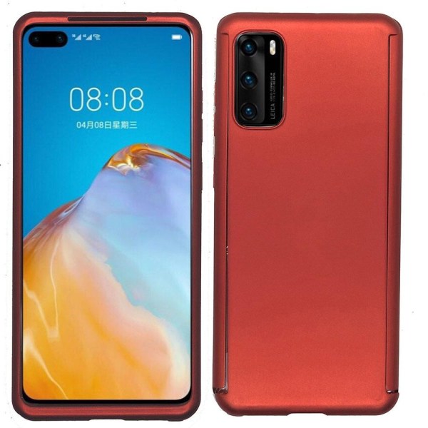 Huawei P40 - beskyttende dobbeltskal (FLOVEME) Röd