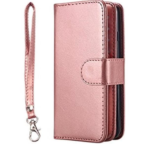 Stilrent Plånboksfodral Sedelfack för iPhone X/XS (9-Kort) Vit