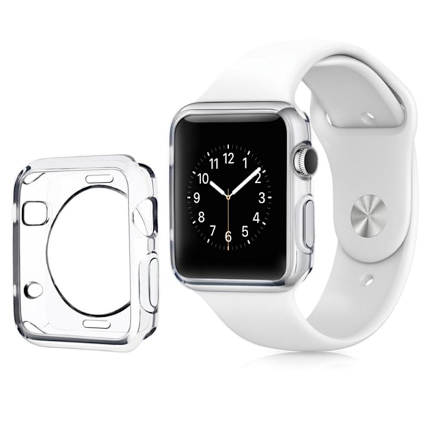 Apple Watch Series 1/2/3 Silikonskal Transparent/Genomskinlig 42mm