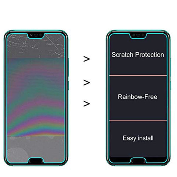 Skärmskydd 4-PACK Standard 9H Screen-Fit HD-Clear Honor 10 Transparent/Genomskinlig