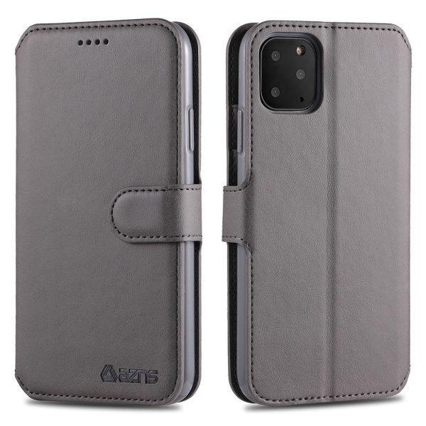 iPhone 12 Pro - Effektivt AZNS Wallet Cover Grey