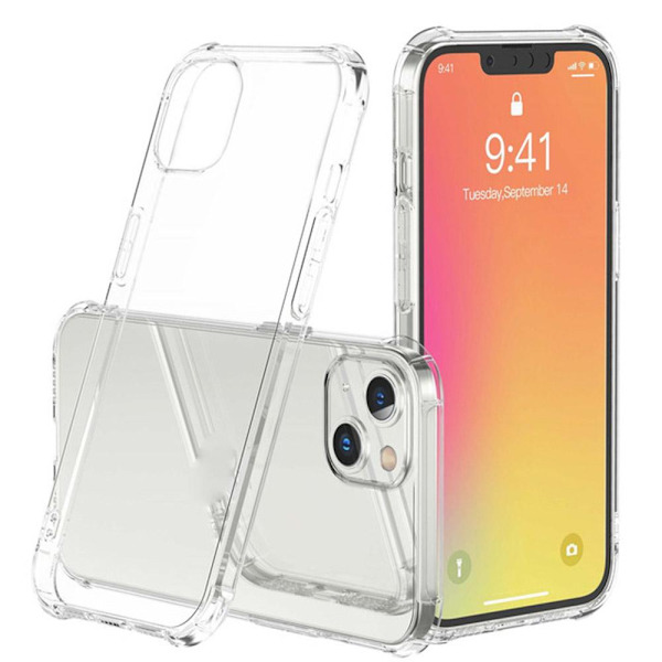 iPhone 13 - Stöttåligt Silikonskal Transparent