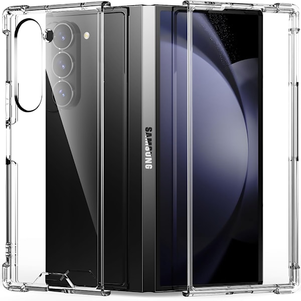Samsung Galaxy Z Fold 6 - Hybridskal med Stötdämpande Hörn Transparent