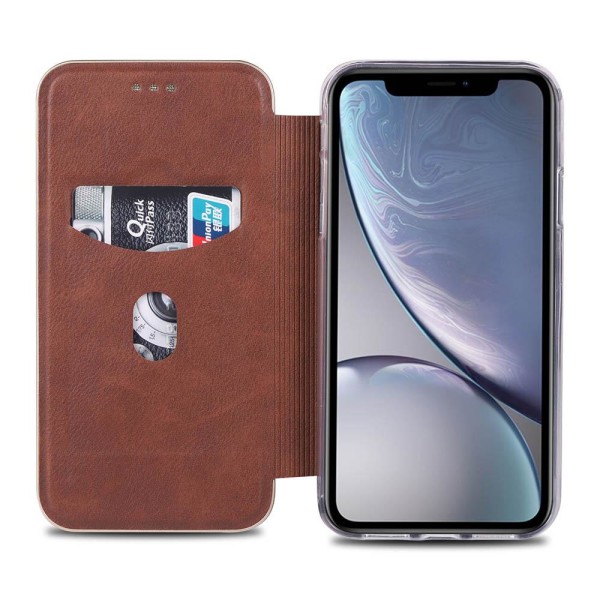 iPhone X/XS – ainutlaatuinen käytännöllinen lompakkokotelo (YAZUNSHI) Brun