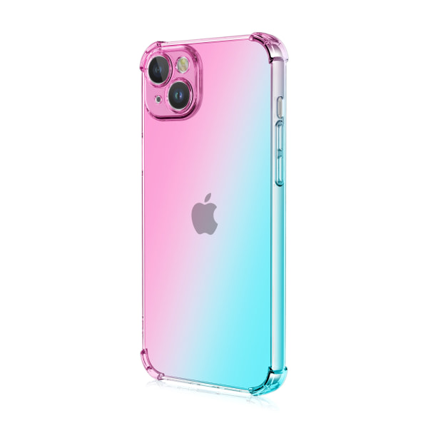 IPhone 15 plus - Smart Skyddsskal i silikon Rosa