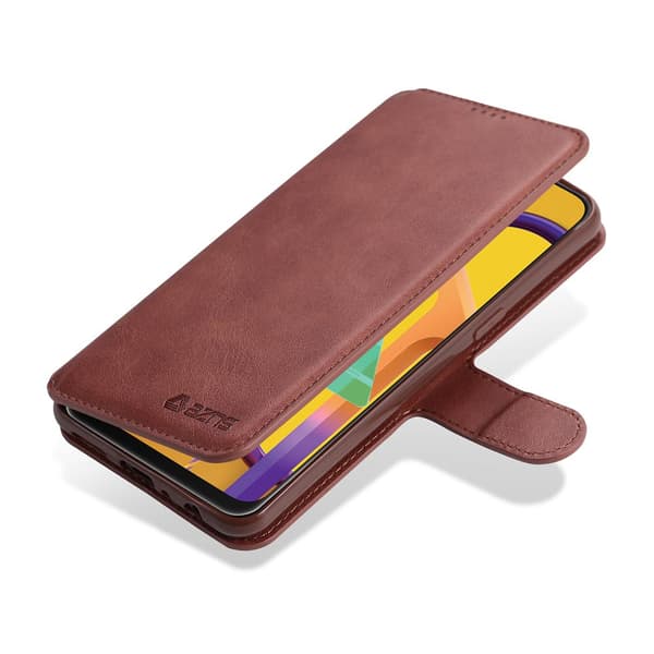 Samsung Galaxy A20S - Yazunshi Wallet Case Brun