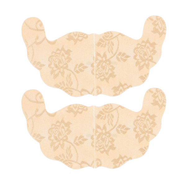 1-Par Bekväma Självhäftande Spets Bröst Tejp Beige D
