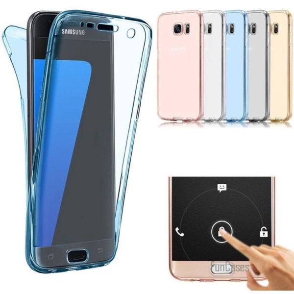 Samsung Galaxy J3 2017 dobbelt silikonetui (TOUCH FUNCTION) Guld