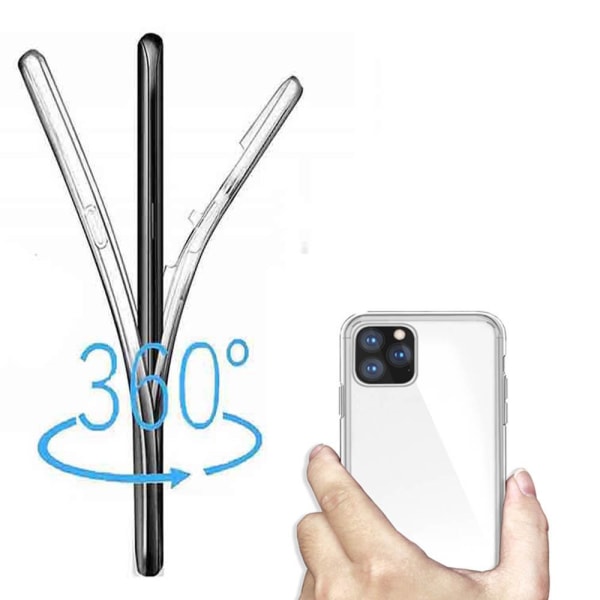 iPhone 11 - Skyddande Dubbelsidigt Silikonskal NORTH Transparent