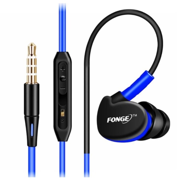 FONGE Sport In-ear Hörlurar med Mic (Earphone) Röd