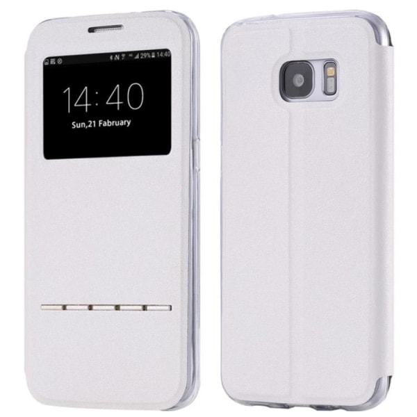 Smartfodral med Svarsfunktion - Samsung Galaxy J7 (Modell 2017) Rosa