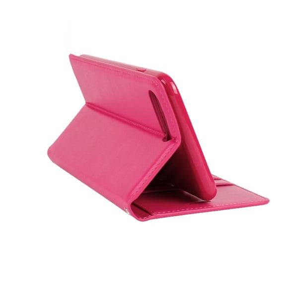 Hanman Wallet-deksel til iPhone 8 Plus Rosaröd
