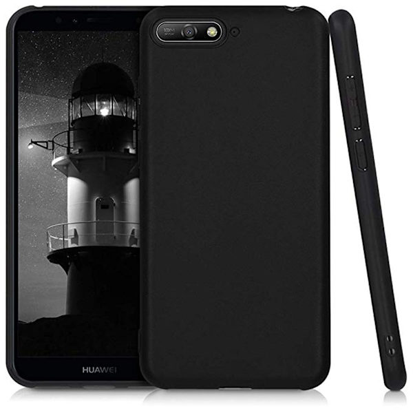 Huawei Y6 2018 - Stilrent Skyddande (Nillkin) Silikonskal Svart